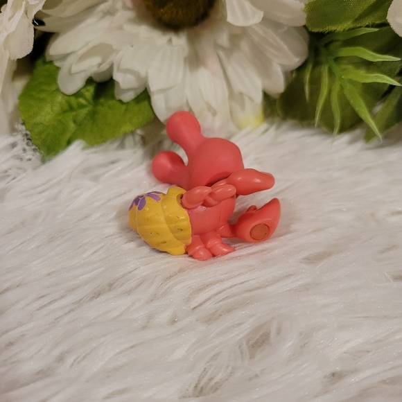 Littlest Pet Shop Authentic LPS #62 Red Hermit Crab Green Eyes Hasbro - Picture 8 of 12